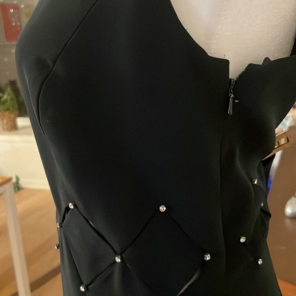 CACHE crystal cut out bodice formal front slit dress gown - Picture 9 of 10